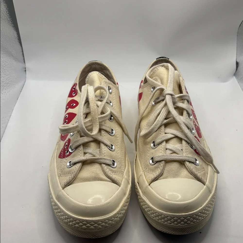 Converse CT All Star 70 Ox Comme des Garcons PLAY Multi-Heart White SZ M7/W9 - Picture 2 of 12